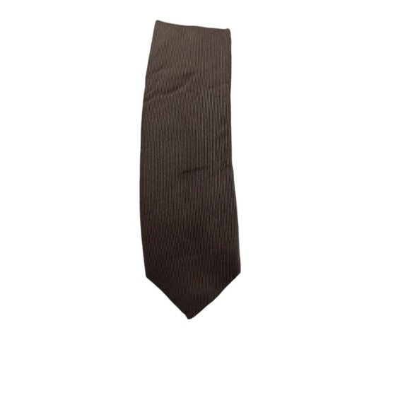 DOLCE AND GABBANA Solid Light Brown Silk Slim Tie ITALY 61”- 21” EX COND